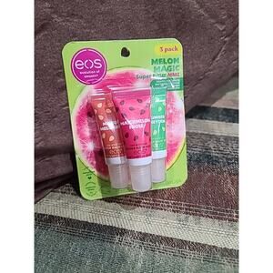 Pack Of 3 eos 24H Moisture Super Balm Minis *Melon Magic*
